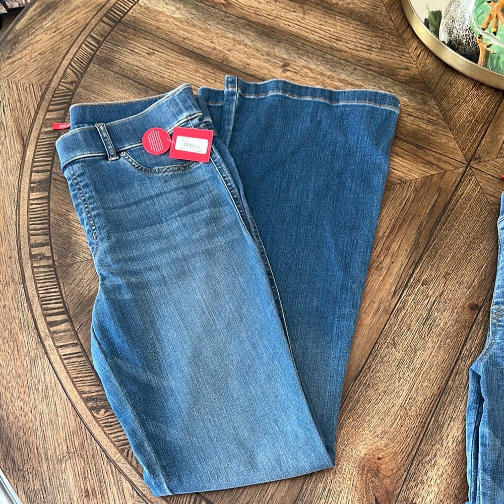SPANX Blue Flare & Wide Leg Women's Jeans